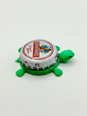 Kingfisher Lager Beer - Bottle Cap Magnet Turtle Shell Shocked Art