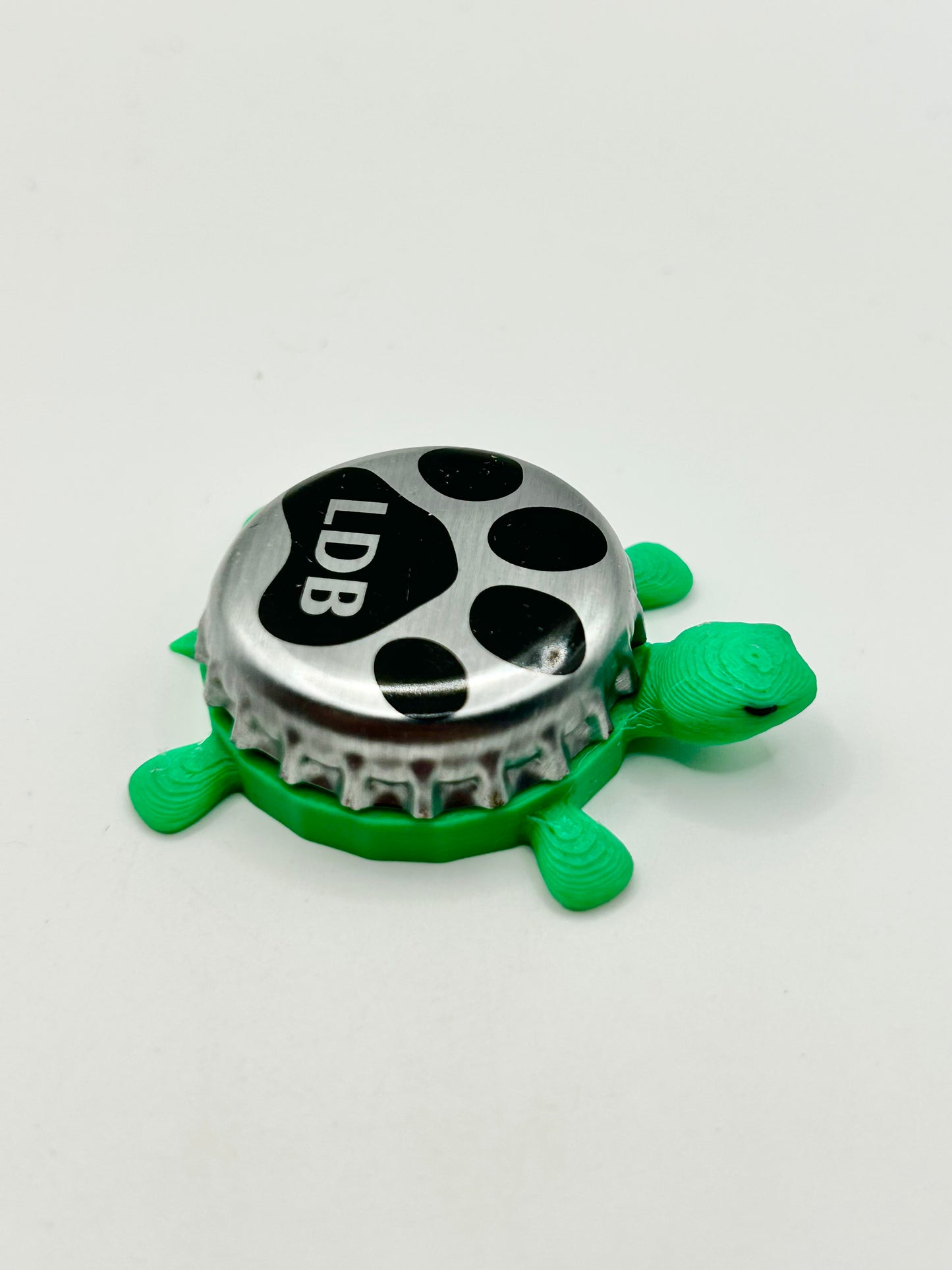 Laughing Dog Brewing - Bottle Cap Magnet Turtle