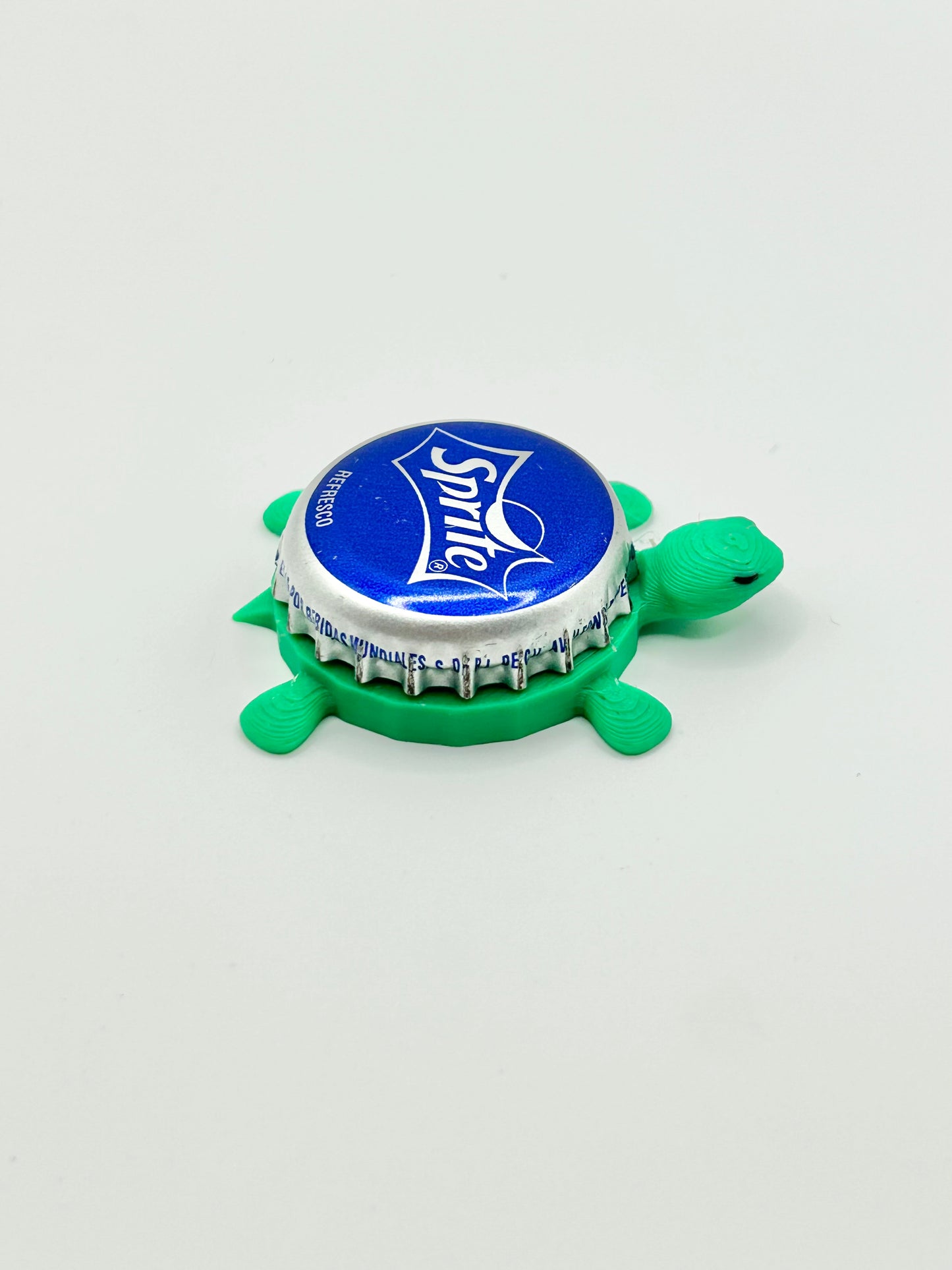 Sprite (Blue) - Bottle Cap Magnet Turtle