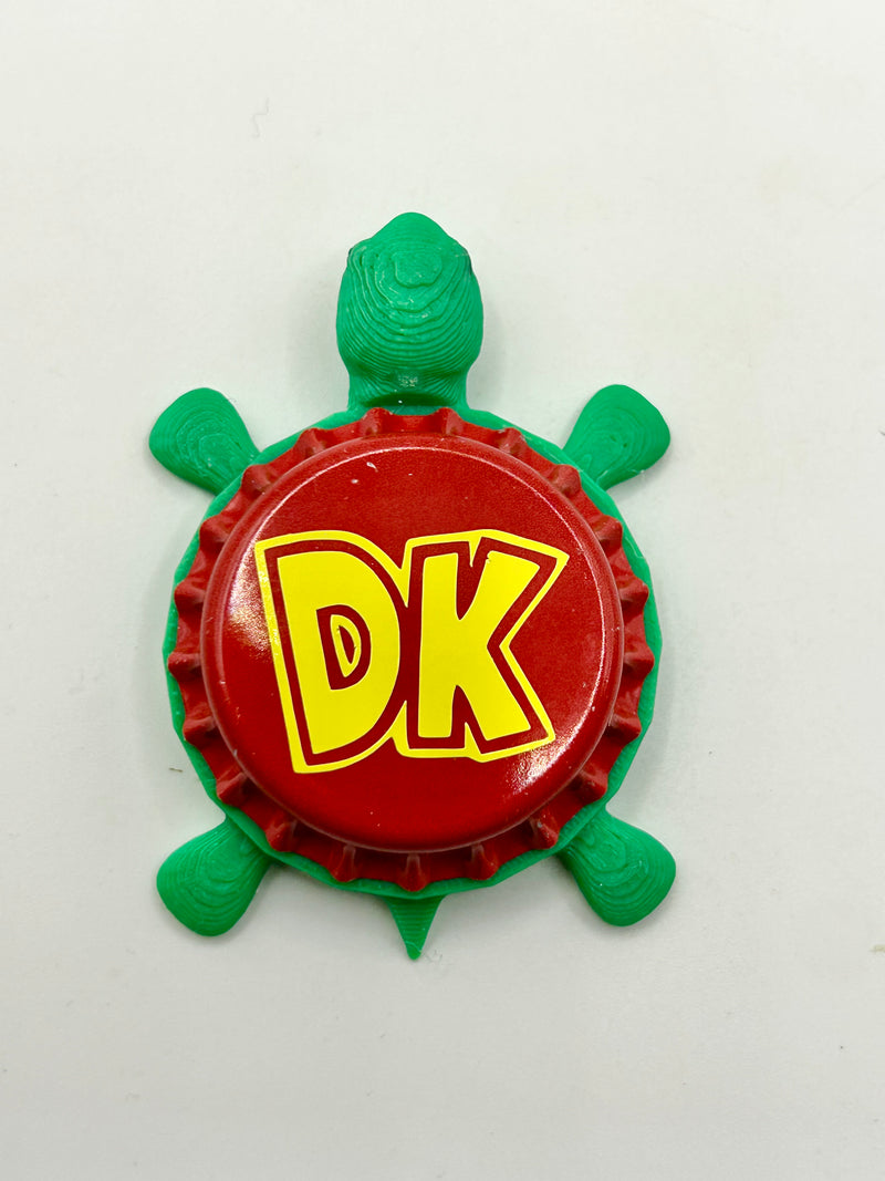 Donkey Kong - Bottle Cap Magnet Turtle Shell Shocked Art