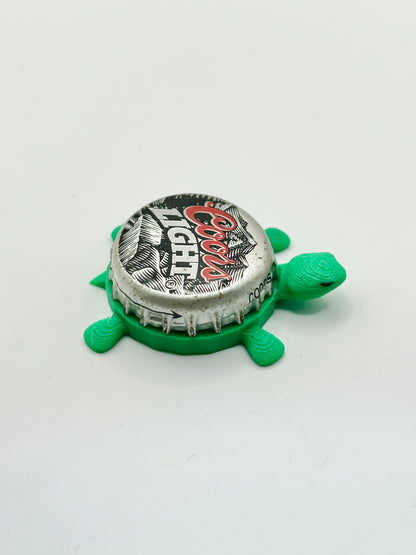 Coors Light (Vintage with Mountains) - Bottle Cap Magnet Turtle Shell Shocked Art