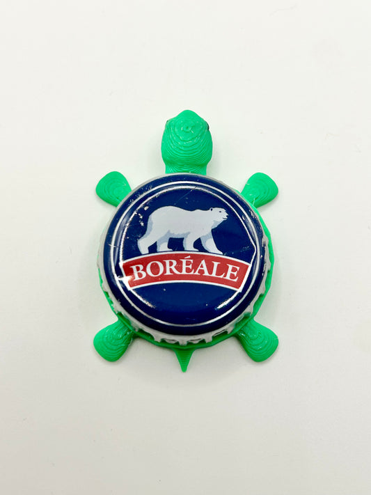 Boreale Beer (Red) - Bottle Cap Magnet Turtle