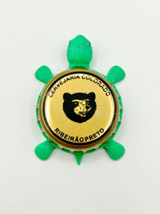 Cervejaria Colorado (Brazil) - Bottle Cap Magnet Turtle Shell Shocked Art