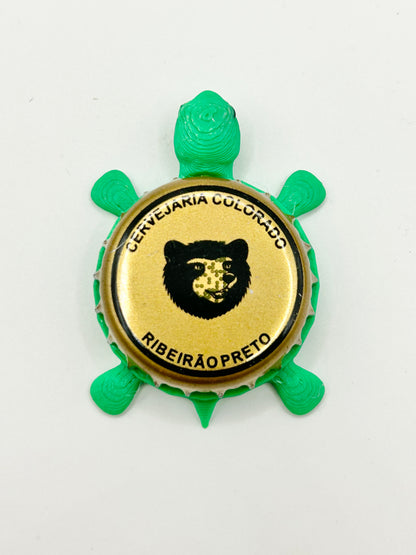 Cervejaria Colorado (Brazil) - Bottle Cap Magnet Turtle Shell Shocked Art