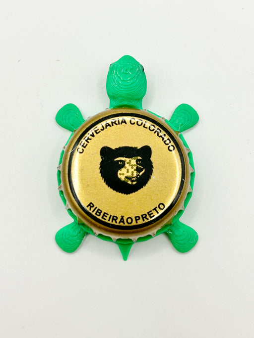 Cervejaria Colorado (Brazil) - Bottle Cap Magnet Turtle Shell Shocked Art