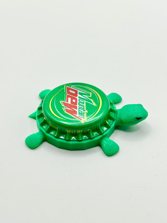 Mountain Dew - Bottle Cap Magnet Turtle