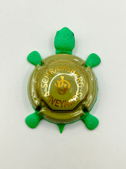Schramsberg Vineyards (Olive) - Bottle Cap Magnet Turtle