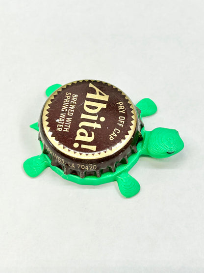 Abita Beer (Brown Cap) - Bottle Cap Magnet Turtle Shell Shocked Art