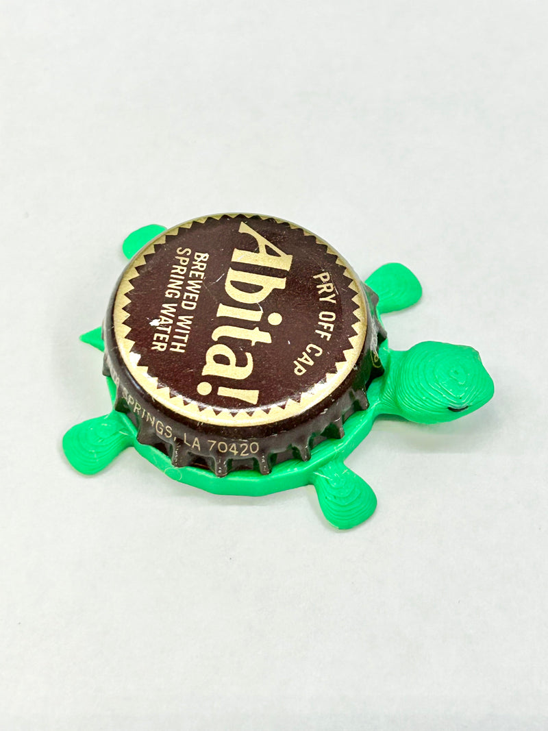 Abita Beer (Brown Cap) - Bottle Cap Magnet Turtle Shell Shocked Art