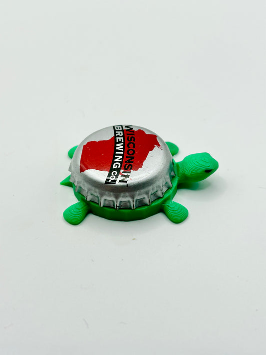 Wisconsin Brewing - Bottle Cap Magnet Turtle
