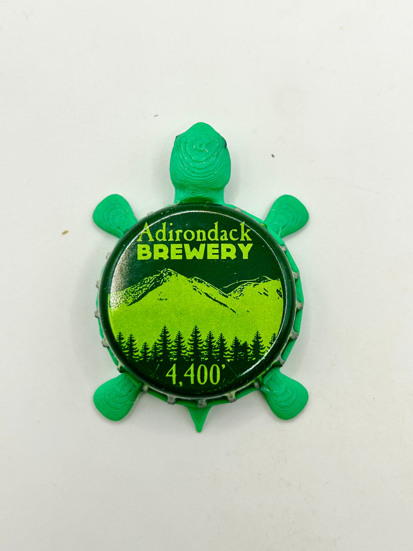 Adirondack Brewery (4,400 ft) - Bottle Cap Magnet Turtle