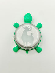 Old Dominion (White) - Bottle Cap Magnet Turtle Shell Shocked Art