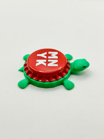 Manayunk MNYK - Bottle Cap Magnet Turtle Shell Shocked Art