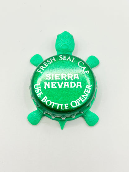 Sierra Nevada (Green)- Bottle Cap Magnet Turtle Shell Shocked Art