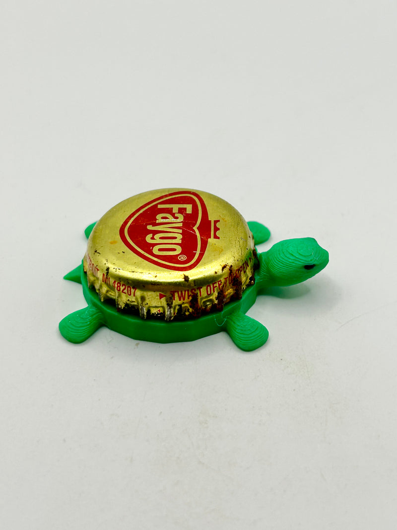 Faygo Soda - Bottle Cap Magnet Turtle Shell Shocked Art
