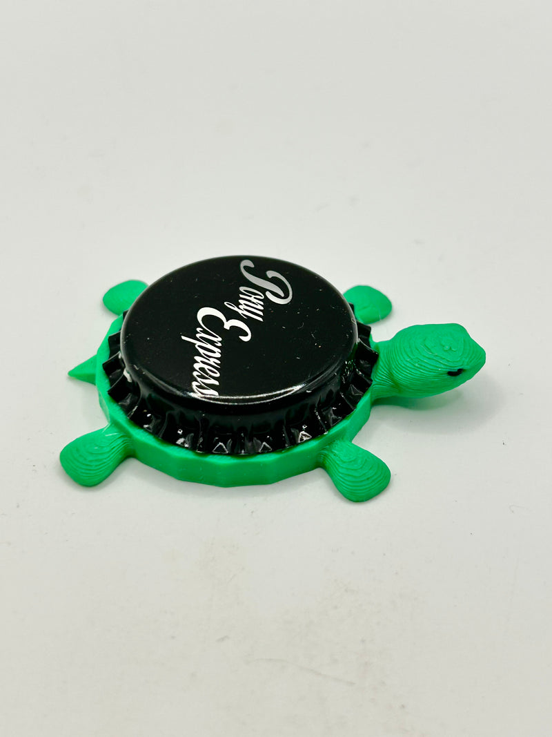 Pony Express - Bottle Cap Magnet Turtle Shell Shocked Art