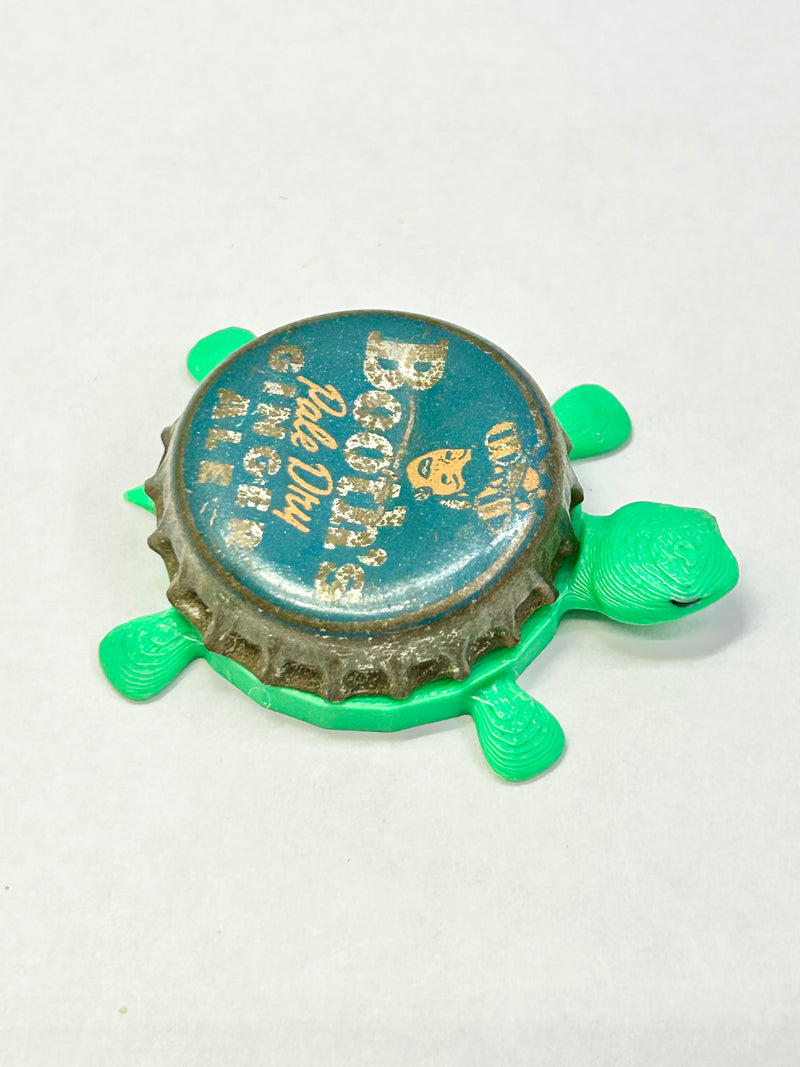 Booth’s Ginger Ale Soda (Vintage) - Bottle Cap Magnet Turtle Shell Shocked Art