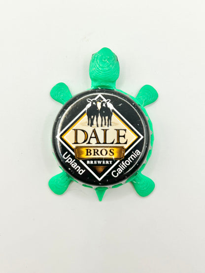 Dale Bros Brewing - Bottle Cap Magnet Turtle Shell Shocked Art