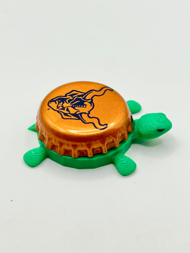 Stone Brewing (Orange) - Bottle Cap Magnet Turtle Shell Shocked Art