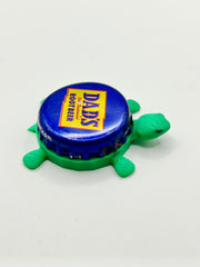 Dad’s Root Beer - Bottle Cap Magnet Turtle Shell Shocked Art