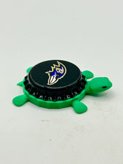 Baltimore Ravens - Bottle Cap Magnet Turtle Shell Shocked Art