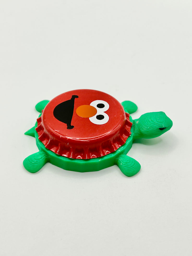 Elmo - Bottle Cap Magnet Turtle Shell Shocked Art