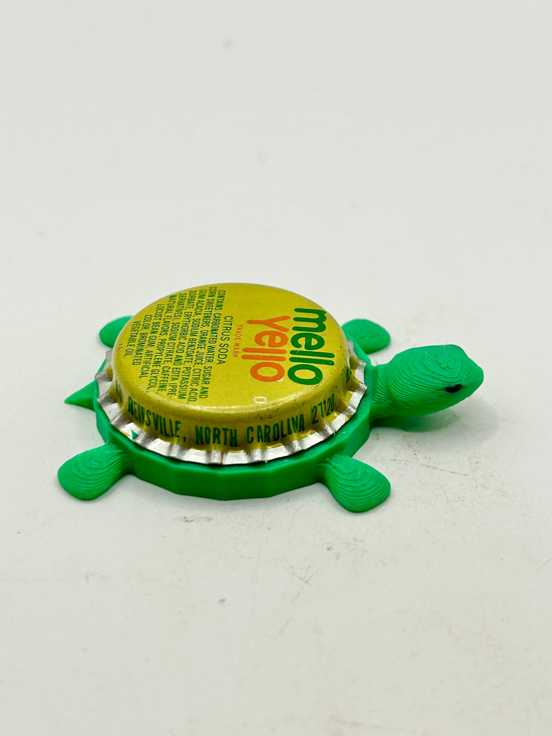 Mello Yello Citrus Soda (Vintage) - Bottle Cap Magnet Turtle Shell Shocked Art