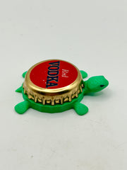 Red Vodka - Bottle Cap Magnet Turtle Shell Shocked Art