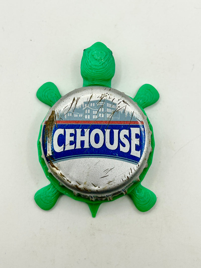 Icehouse Beer (Vintage) - Bottle Cap Magnet Turtle Shell Shocked Art
