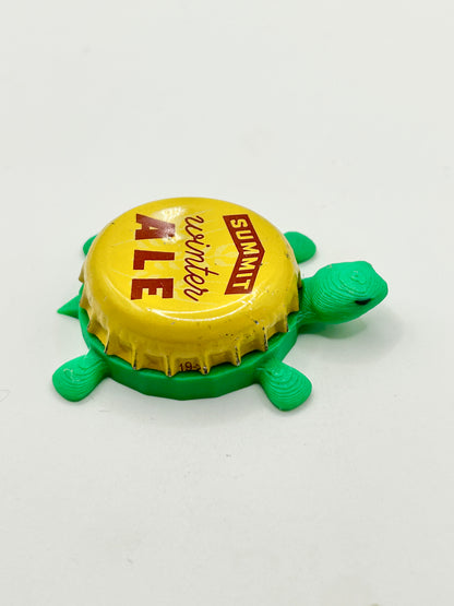 Summit Winter Ale - Bottle Cap Magnet Turtle Shell Shocked Art