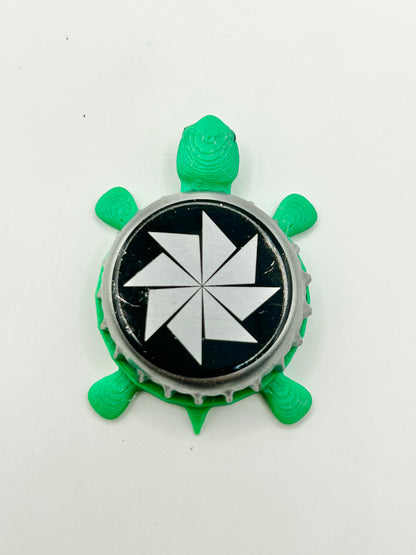 Evil Twin Brewing - Bottle Cap Magnet Turtle Shell Shocked Art