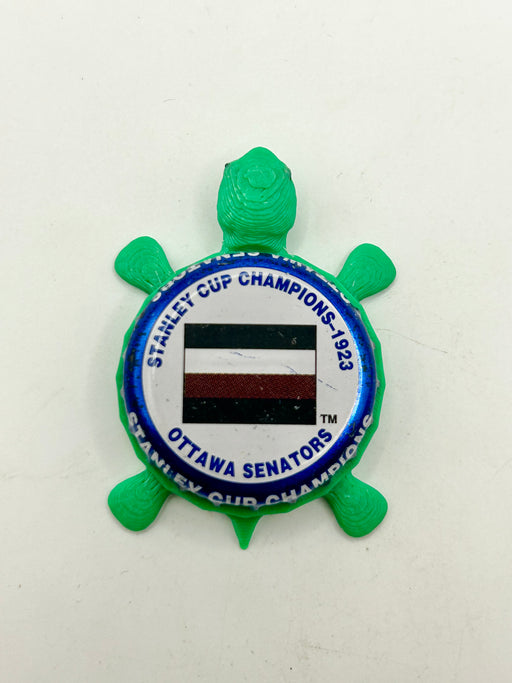 Ottawa Senators Stanley Cup Champions (1923) - Bottle Cap Magnet Turtle Shell Shocked Art