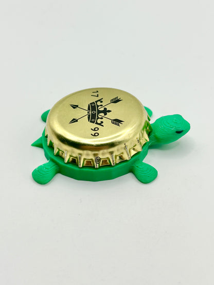 Greene King Brewery - Bottle Cap Magnet Turtle Shell Shocked Art