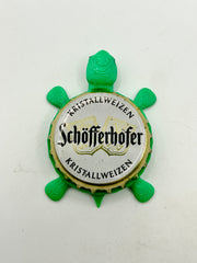 Schofferhofer (Kristallweizen) - Bottle Cap Magnet Turtle Shell Shocked Art