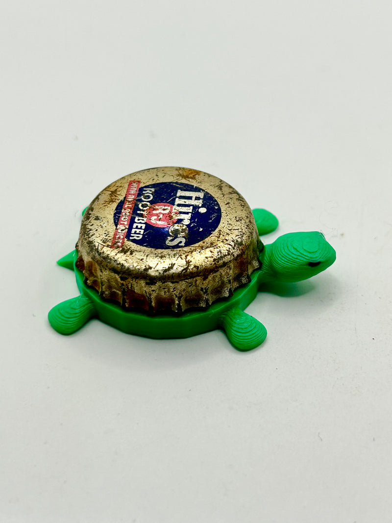Hires Root Beer (Vintage) - Bottle Cap Magnet Turtle Shell Shocked Art