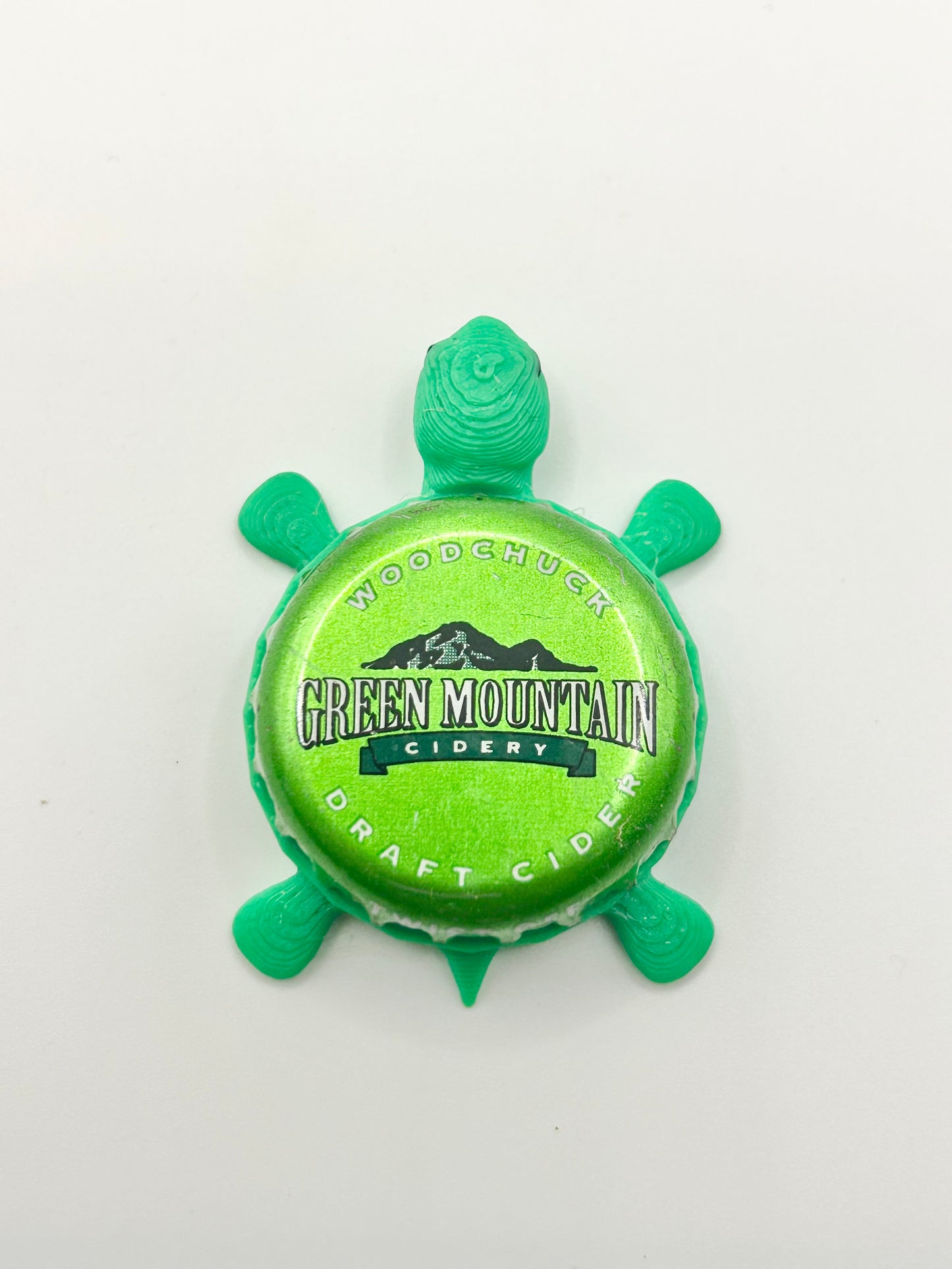 Woodchuck Green Mountain Cidery - Bottle Cap Magnet Turtle