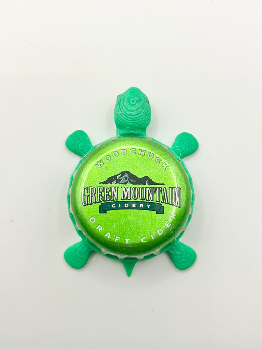 Woodchuck Green Mountain Cidery - Bottle Cap Magnet Turtle