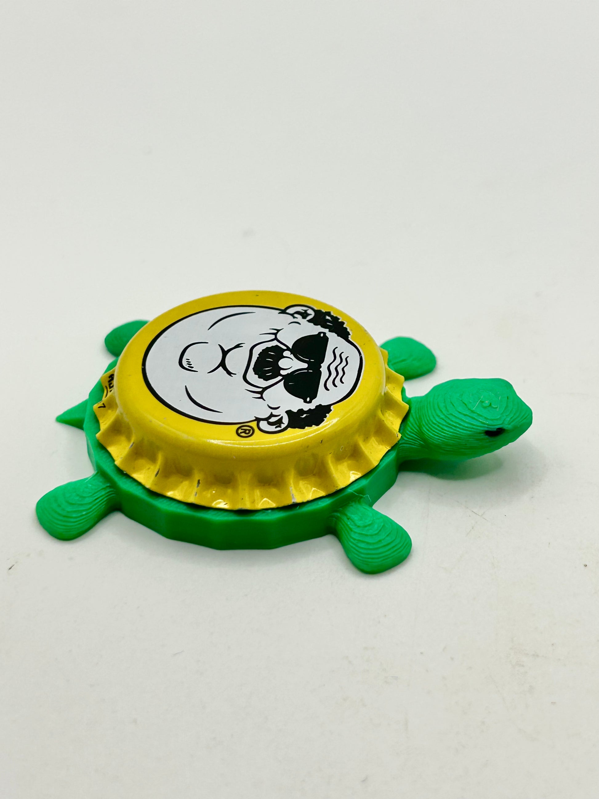 Fat Head’s Brewery (Yellow) - Bottle Cap Magnet Turtle Shell Shocked Art