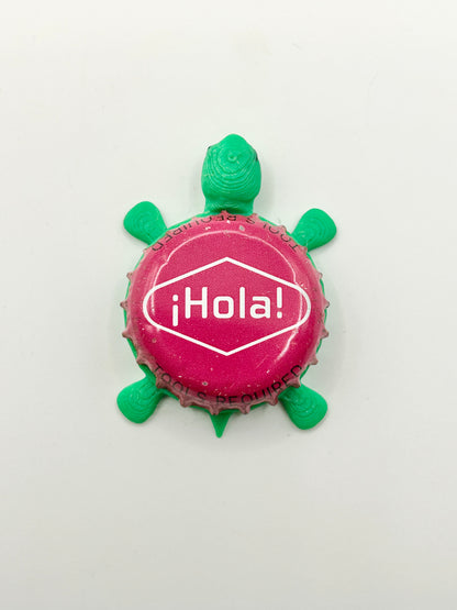 Hola! Full Sail Brewing - Bottle Cap Magnet Turtle Shell Shocked Art
