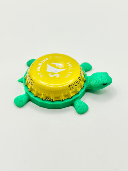 Full Sail Brewing (Yellow) - Bottle Cap Magnet Turtle Shell Shocked Art