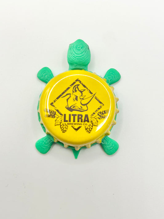 Litra Brewing - Bottle Cap Magnet Turtle