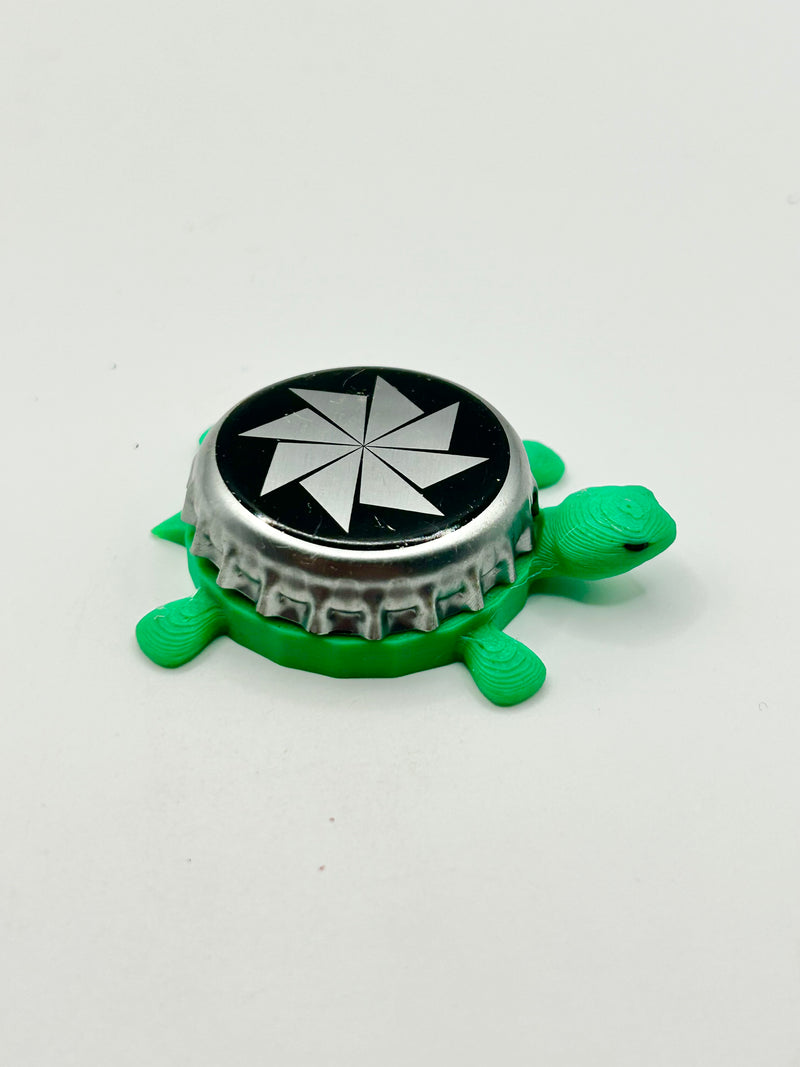 Evil Twin Brewing - Bottle Cap Magnet Turtle Shell Shocked Art