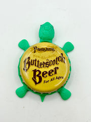 Butterscotch Beer (Gold) - Bottle Cap Magnet Turtle Shell Shocked Art