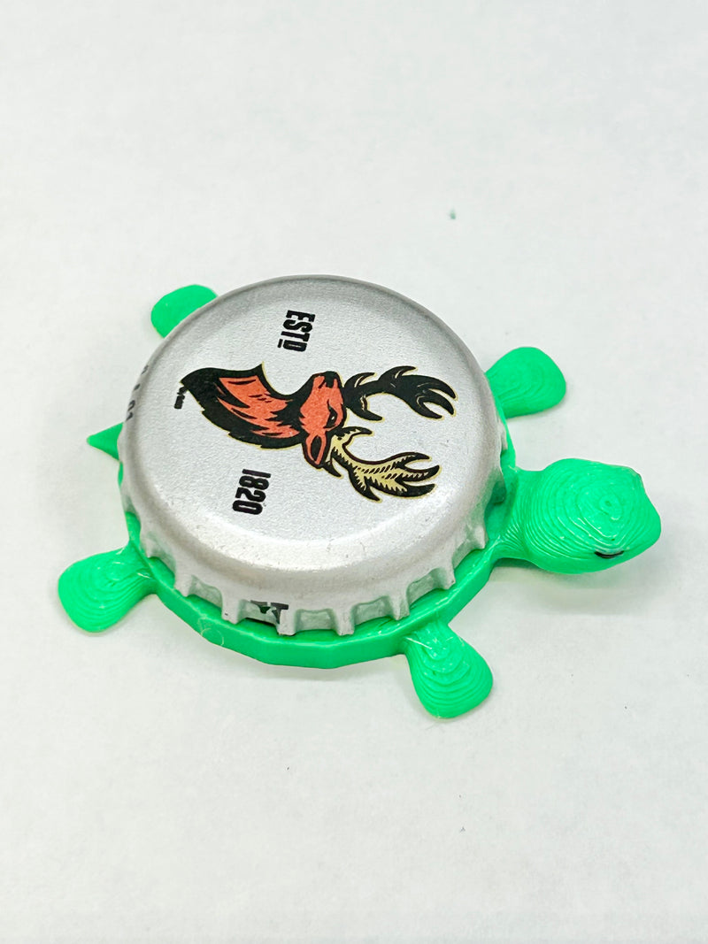 Alexander Keith Brewing (Silver) - Bottle Cap Magnet Turtle Shell Shocked Art
