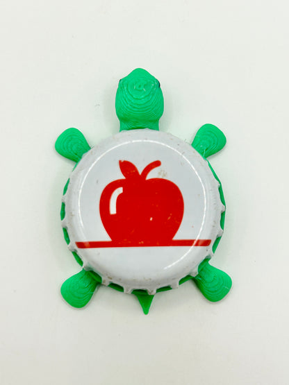 Portland Brewing Cider - Bottle Cap Magnet Turtle Shell Shocked Art