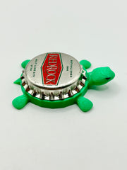 Red Rock Brewing - Bottle Cap Magnet Turtle Shell Shocked Art