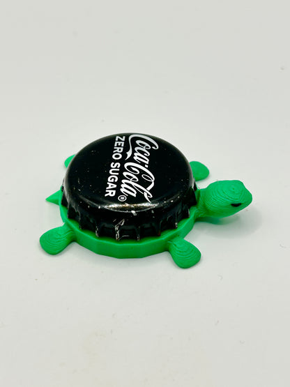 Coca Cola Zero Sugar - Bottle Cap Magnet Turtle Shell Shocked Art