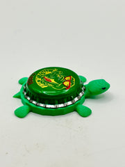 Growlin’ Gator Lager - Bottle Cap Magnet Turtle Shell Shocked Art