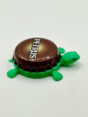 Petrus Beer (Vintage) - Bottle Cap Magnet Turtle Shell Shocked Art