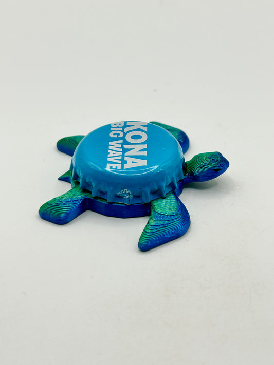 Kona Big Wave (New Cap Design) - Sea Turtle Bottle Cap Magnet Shell Shocked Art